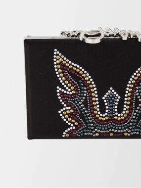 PHILIPP PLEIN BLACK SIGNATURE CLUTCH